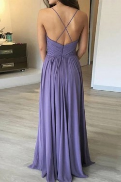 A-Line Chiffon Long Prom Dresses Formal Evening Gowns 6011637