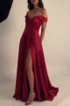 A-Line Off-the-Shoulder Long Prom Dresses Formal Evening Gowns 6011639