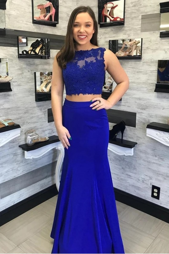 Mermaid Lace Two Pieces Long Prom Dresses Formal Evening Gowns 6011642 Mermaid Lace Two Pieces Long Prom Dresses Formal Evening Gowns 6011642