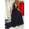 A-Line Long Chiffon V-Neck Prom Dresses Formal Evening Gowns 6011645