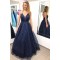 A-Line Sparkle Long Prom Dresses Formal Evening Gowns 6011650