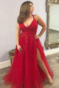 Long Lace Appliques Prom Dresses Formal Evening Gowns 6011655