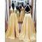 A-Line V-Neck Long Prom Dresses Formal Evening Gowns 6011657