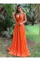 A-Line Spaghetti Straps V-Neck Long Prom Dresses Formal Evening Gowns 601813 A-Line Spaghetti Straps V-Neck Long Prom Dresses Formal Evening Gowns 601813