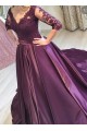 Ball Gown Lace V-Neck Long Prom Dresses Formal Evening Gowns 601821 Ball Gown Lace V-Neck Long Prom Dresses Formal Evening Gowns 601821