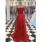 A-Line Spaghetti Straps Lace Long Prom Dresses Formal Evening Gowns 601827