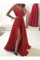 A-Line Long Red V-Neck Prom Dresses Formal Evening Gowns 601836 A-Line Long Red V-Neck Prom Dresses Formal Evening Gowns 601836