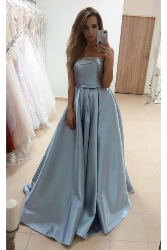 A-Line Strapless Long Prom Dresses Formal Evening Gowns 601837 A-Line Strapless Long Prom Dresses Formal Evening Gowns 601837