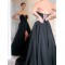 A-Line Sweetheart Long Black Prom Dresses Formal Evening Gowns 601845