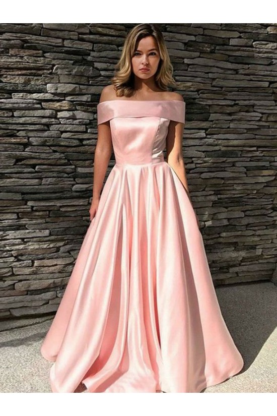A-Line Off-the-Shoulder Long Prom Dresses Formal Evening Gowns 601851 A-Line Off-the-Shoulder Long Prom Dresses Formal Evening Gowns 601851