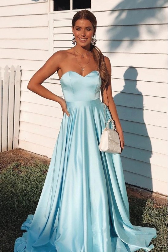 A-Line Sweetheart Long Prom Dresses Formal Evening Gowns 601858 A-Line Sweetheart Long Prom Dresses Formal Evening Gowns 601858