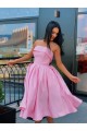 A-Line Strapless Short Prom Dresses Formal Evening Gowns 601866 A-Line Strapless Short Prom Dresses Formal Evening Gowns 601866