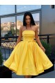 A-Line Strapless Short Prom Dresses Formal Evening Gowns 601867 A-Line Strapless Short Prom Dresses Formal Evening Gowns 601867