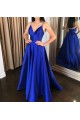 A-Line V-Neck Royal Blue Long Prom Dresses Formal Evening Gowns 601875 A-Line V-Neck Royal Blue Long Prom Dresses Formal Evening Gowns 601875