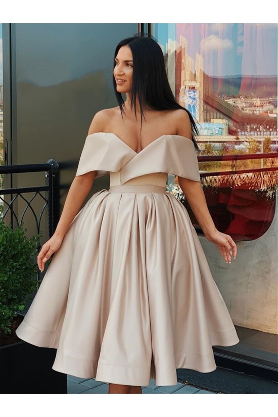 A-Line Off-the-Shoulder Simple Prom Dresses Formal Evening Gowns 601876 A-Line Off-the-Shoulder Simple Prom Dresses Formal Evening Gowns 601876