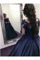 Ball Gown Lace Long Sleeves Prom Dresses Formal Evening Gowns 601886 Ball Gown Lace Long Sleeves Prom Dresses Formal Evening Gowns 601886