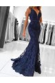 Mermaid Lace V-Neck Long Prom Dresses Formal Evening Gowns 601888 Mermaid Lace V-Neck Long Prom Dresses Formal Evening Gowns 601888