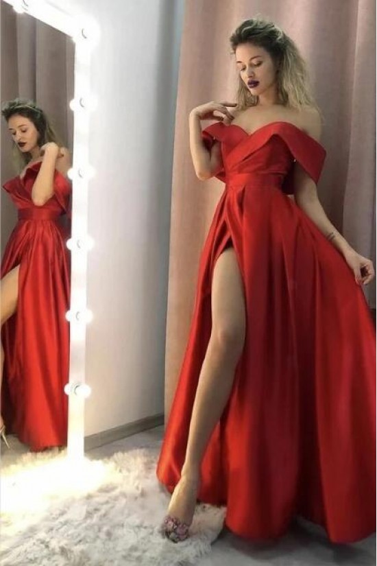 A-Line Off-the-Shoulder Long Prom Dresses Formal Evening Gowns 601889 A-Line Off-the-Shoulder Long Prom Dresses Formal Evening Gowns 601889