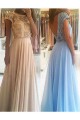 A-Line Beaded Lace Long Prom Dresses Formal Evening Gowns 601891 A-Line Beaded Lace Long Prom Dresses Formal Evening Gowns 601891