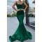 Mermaid Spaghetti Straps Long Prom Dresses Formal Evening Gowns 601900
