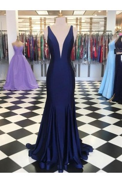 Memraid V-Neck Long Prom Dresses Formal Evening Gowns 601909