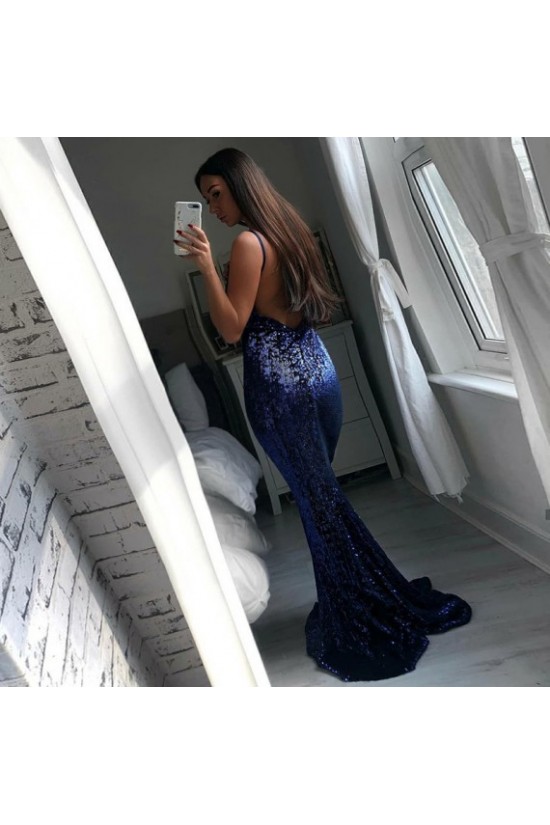 Mermaid Sequins Long Prom Dresses Formal Evening Gowns 601918 Mermaid Sequins Long Prom Dresses Formal Evening Gowns 601918