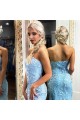 Elegant Lace Strapless Long Prom Dresses Formal Evening Gowns 601925