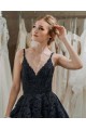 A-Line Spaghetti Straps Long Black Prom Dresses Formal Evening Gowns 601928 A-Line Spaghetti Straps Long Black Prom Dresses Formal Evening Gowns 601928