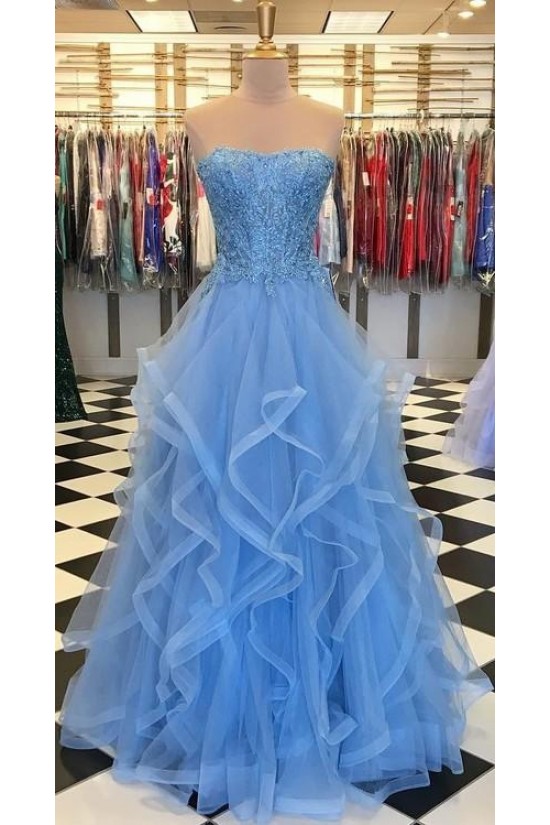 Elegant Beaded Lace Tulle Long Prom Dresses Formal Evening Gowns 601941 Elegant Beaded Lace Tulle Long Prom Dresses Formal Evening Gowns 601941