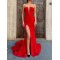 Mermaid Long Red Prom Dresses Formal Evening Gowns 601944