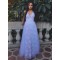 A-Line Lace Tulle Long Prom Dresses Formal Evening Gowns 601948
