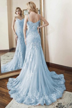 Mermaid Sweetheart Lace Long Prom Dresses Formal Evening Gowns 601950