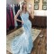Mermaid Sweetheart Lace Long Prom Dresses Formal Evening Gowns 601950