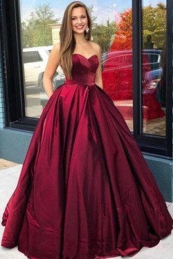 Ball Gown Sweetheart Long Prom Dresses Formal Evening Gowns 601951