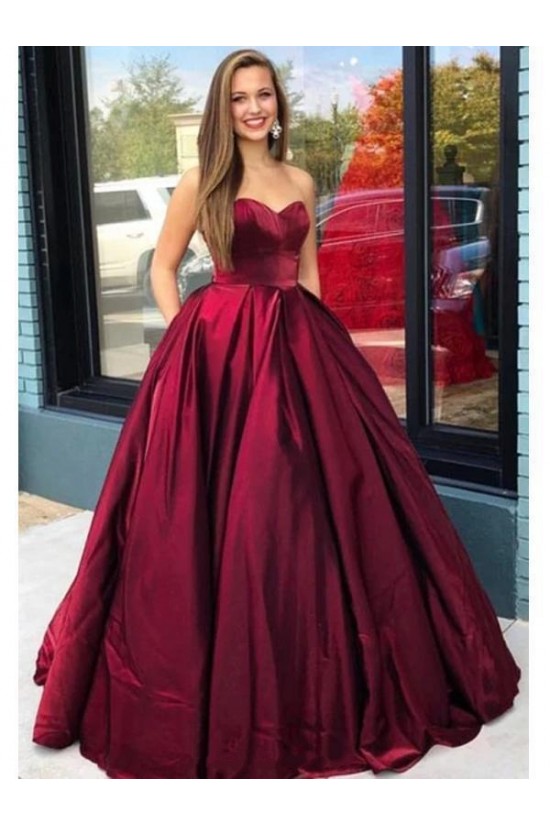 Ball Gown Sweetheart Long Prom Dresses Formal Evening Gowns 601951