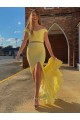 Long Yellow Two Pieces Lace Prom Dresses Formal Evening Gowns 601957 Long Yellow Two Pieces Lace Prom Dresses Formal Evening Gowns 601957