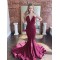 Elegant Mermaid Long Prom Dresses Formal Evening Gowns 601963