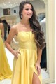 A-Line Long Yellow Prom Dresses Formal Evening Gowns 601983 A-Line Long Yellow Prom Dresses Formal Evening Gowns 601983