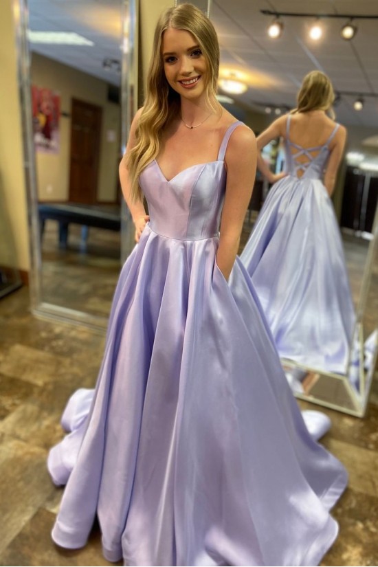 A-Line Long Satin Prom Dresses Formal Evening Gowns 601984 A-Line Long Satin Prom Dresses Formal Evening Gowns 601984