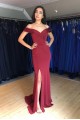 Elegant Mermaid Off-the-Shoulder Long Prom Dresses Formal Evening Gowns 601991