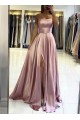 A-Line Simple Stunning Long Prom Dresses Formal Evening Gowns 601996