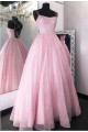 A-Line Long Pink Prom Dresses Formal Evening Gowns 601997