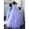 A-Line V-Neck Long Prom Dresses Formal Evening Gowns 601999