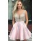 Short Pink Beaded Prom Dress Homecoming Dresses Graduation Party Dresses 701015