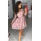 Short Prom Dress Long Sleeves Homecoming Dresses Graduation Party Dresses 701017