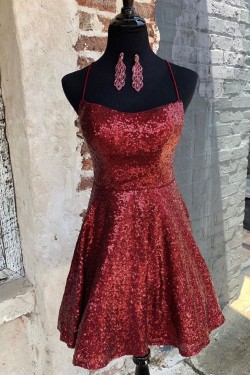 Short Sequins Prom Dress Homecoming Dresses Graduation Party Dresses 701022