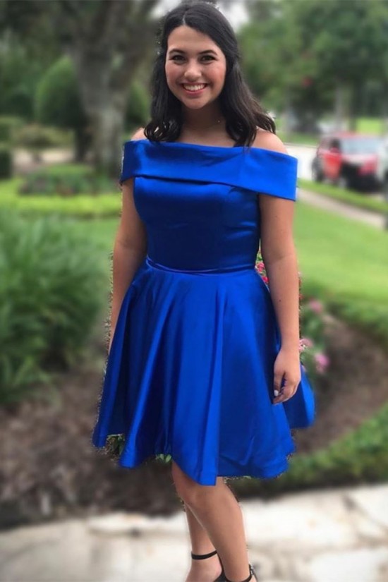 Short Royal Blue Prom Dress Homecoming Dresses Graduation Party Dresses 701025