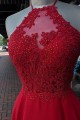 Short Red Beaded Lace Prom Dress Homecoming Dresses Graduation Party Dresses 701029