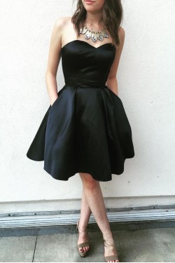 Short Black Prom Dress Homecoming Dresses Graduation Party Dresses 701032