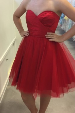 Short Red Prom Dress Homecoming Dresses Graduation Party Dresses 701035
